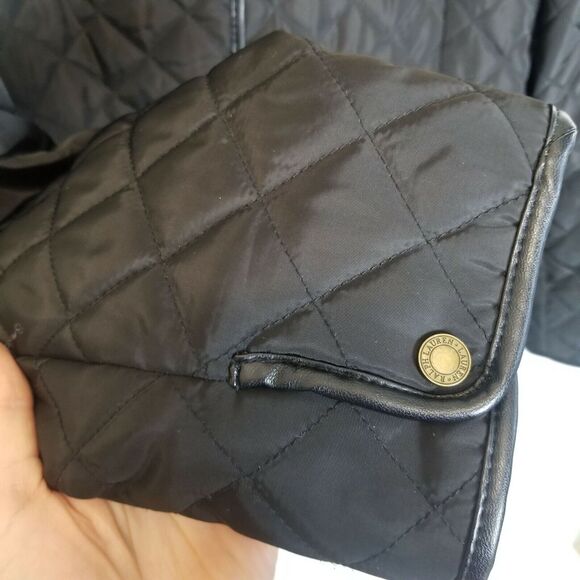Lauren Ralph Lauren Womens Quilted Jacket L Classic Preppy Old Money Equestrian - Picture 4 of 9